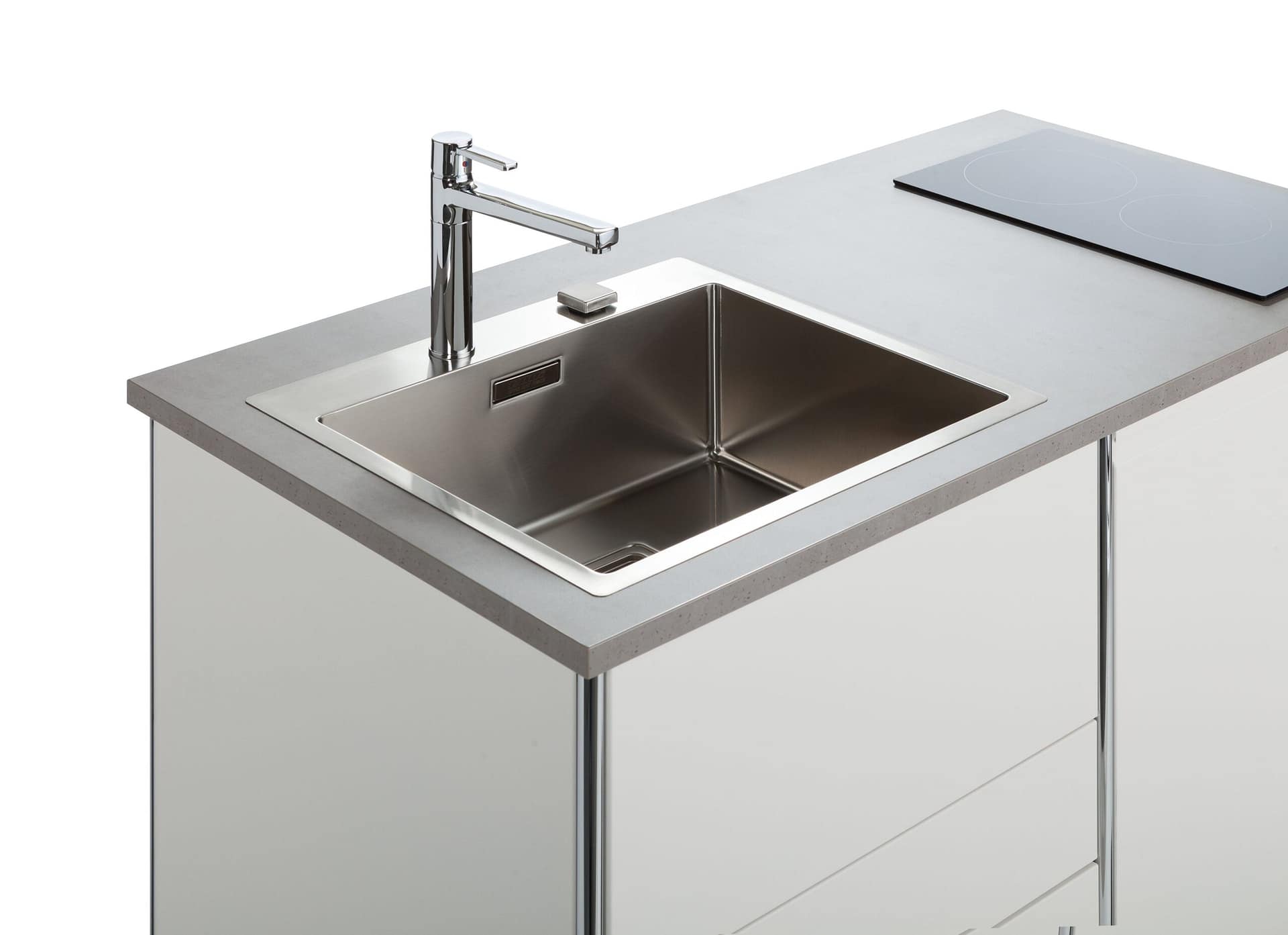 SSC Premium 190 Weiß - Mit 4 Schubladen, Backofen & Kühlschrank – Bild 2