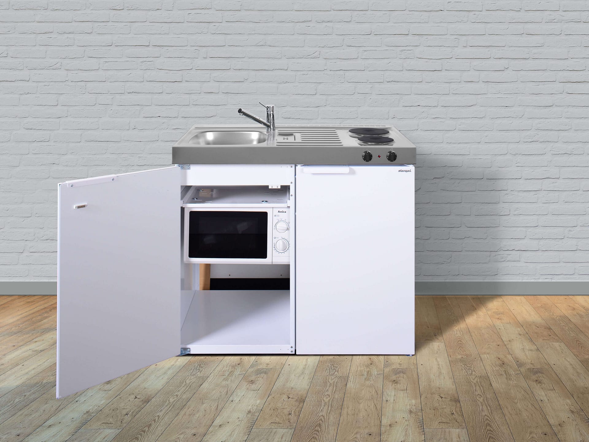 Miniküche Kitchenline MKM 100 - Mit Mikrowelle