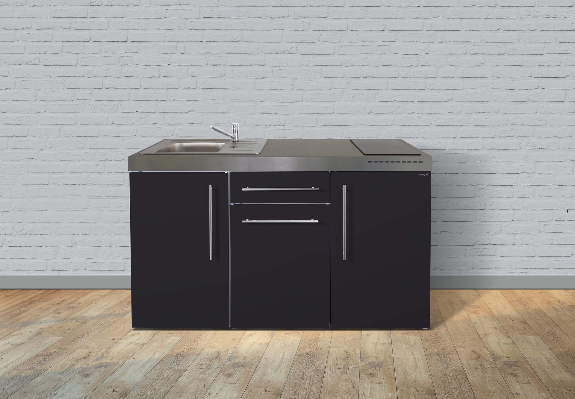 Miniküche Premiumline MP 150 - Mit Kühlschrank & Schublade – Bild 4