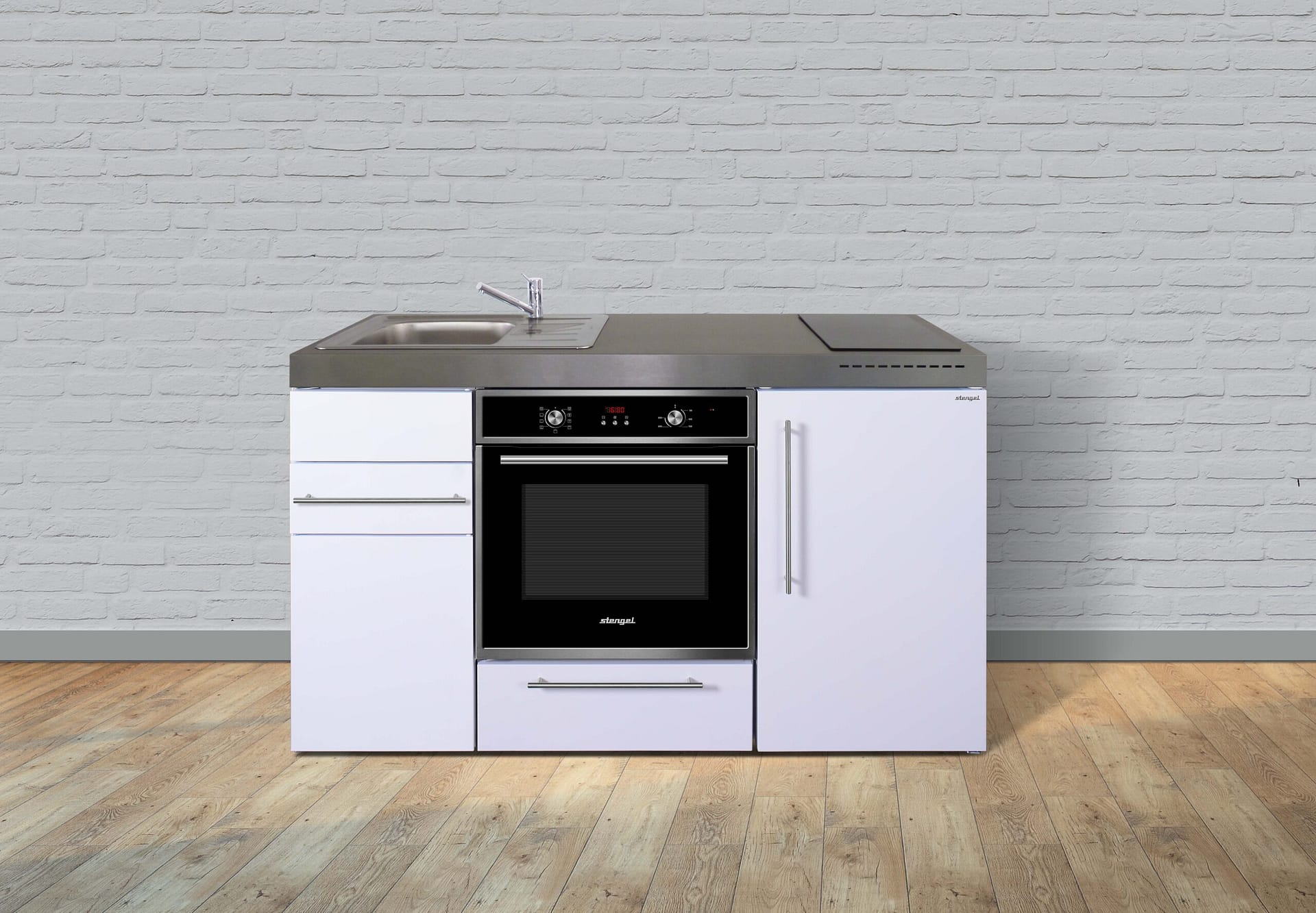 Miniküche Premiumline MPB 150 - Mit Backofen & Kühlschrank