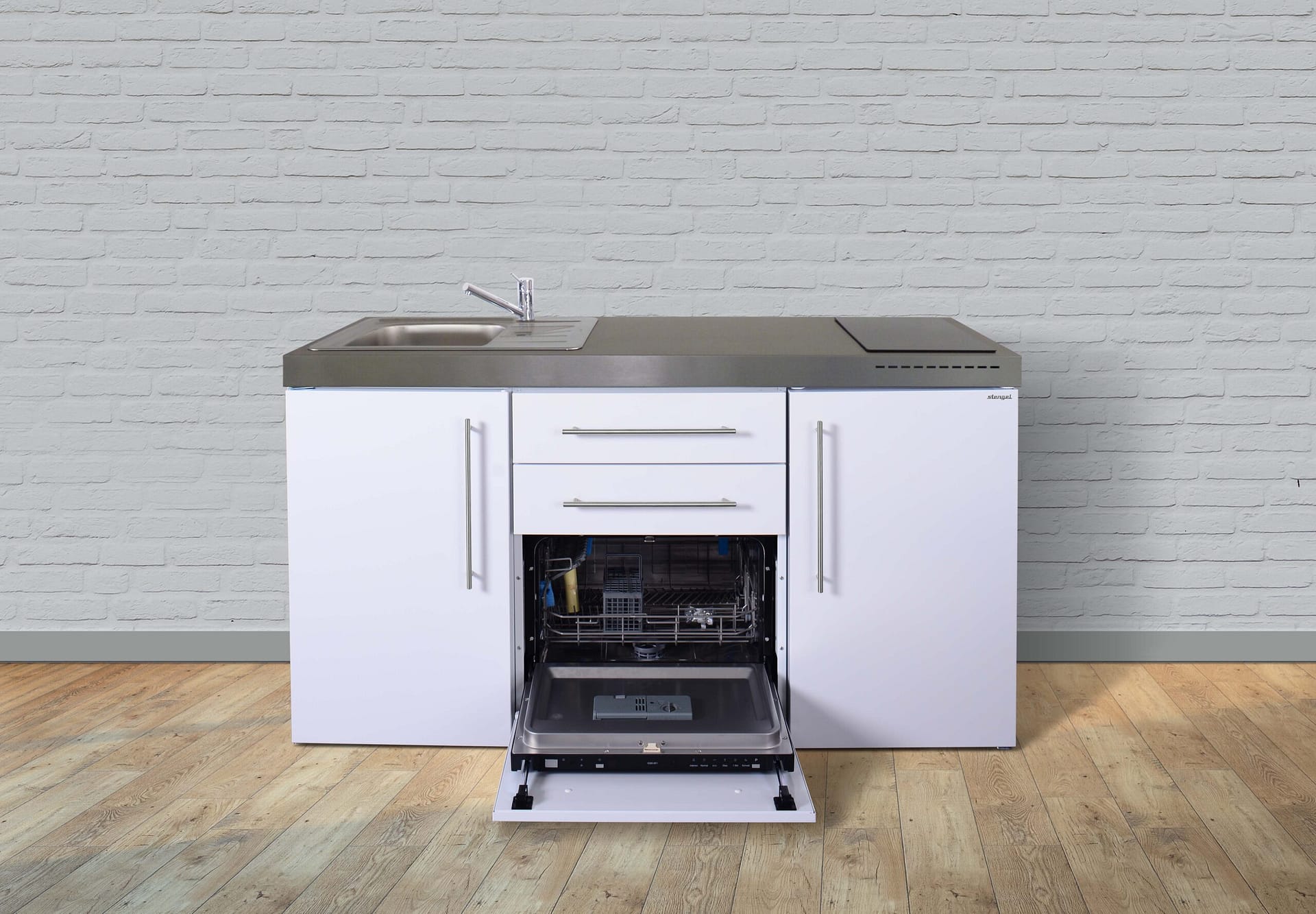 Miniküche Premiumline MPGSM 160 - Mit Geschirrspüler & Mikrowelle – Bild 2