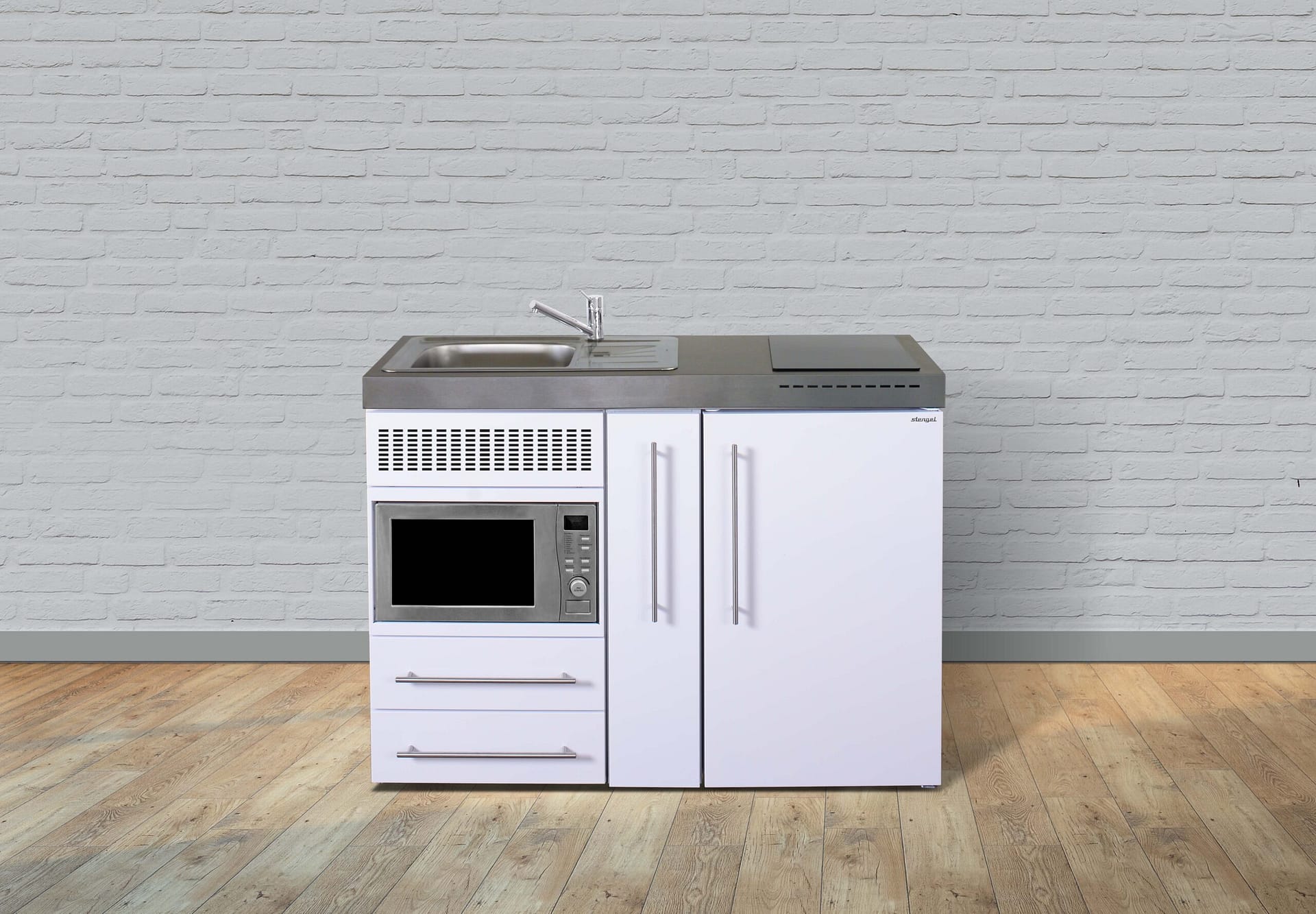 Miniküche Premiumline MPM 120 A - Mit Kühlschrank & Mikrowelle – Bild 2